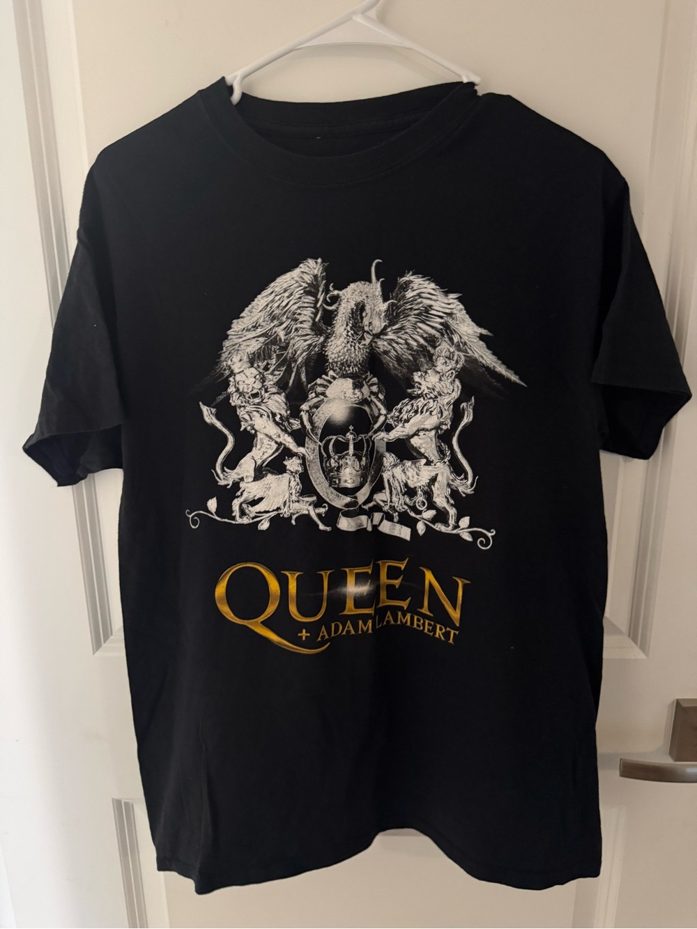 Queen + Adam Lambert Black Graphic Band Tee
